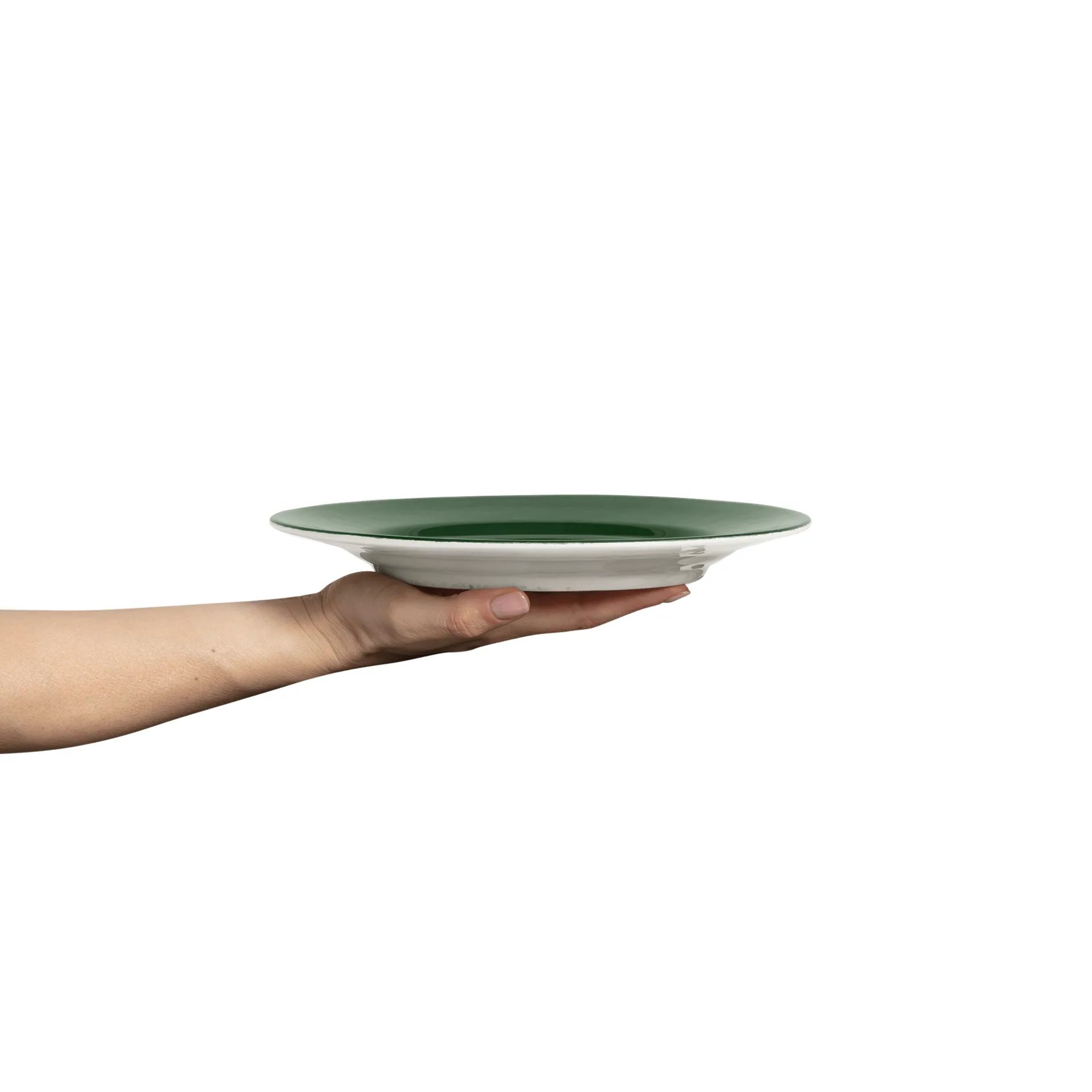 Basic tallerken 25 cm, Forest green Mateus