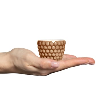 Bubbles æggebæger – 4 cm - Cinnamon - Mateus