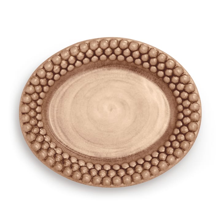 Bubbles oval tallerken – 20 cm - Cinnamon - Mateus