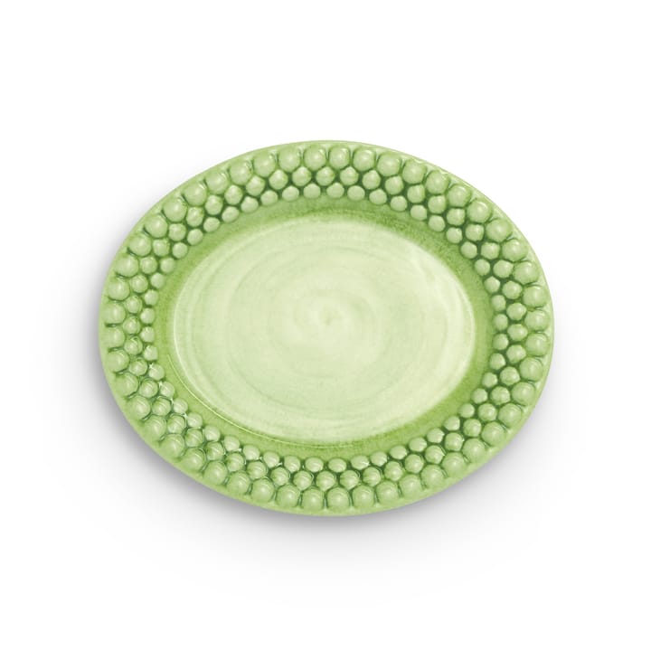 Bubbles oval tallerken – 20 cm - Grøn - Mateus