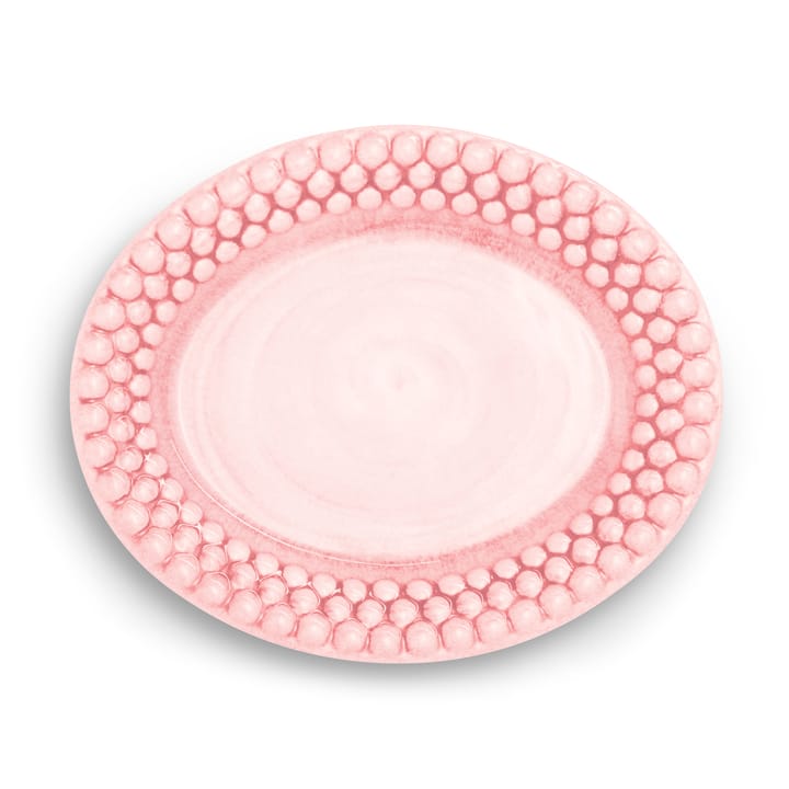 Bubbles oval tallerken – 20 cm - light pink - Mateus
