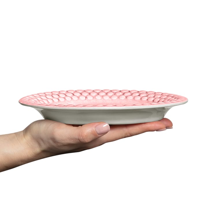 Bubbles oval tallerken – 20 cm - light pink - Mateus