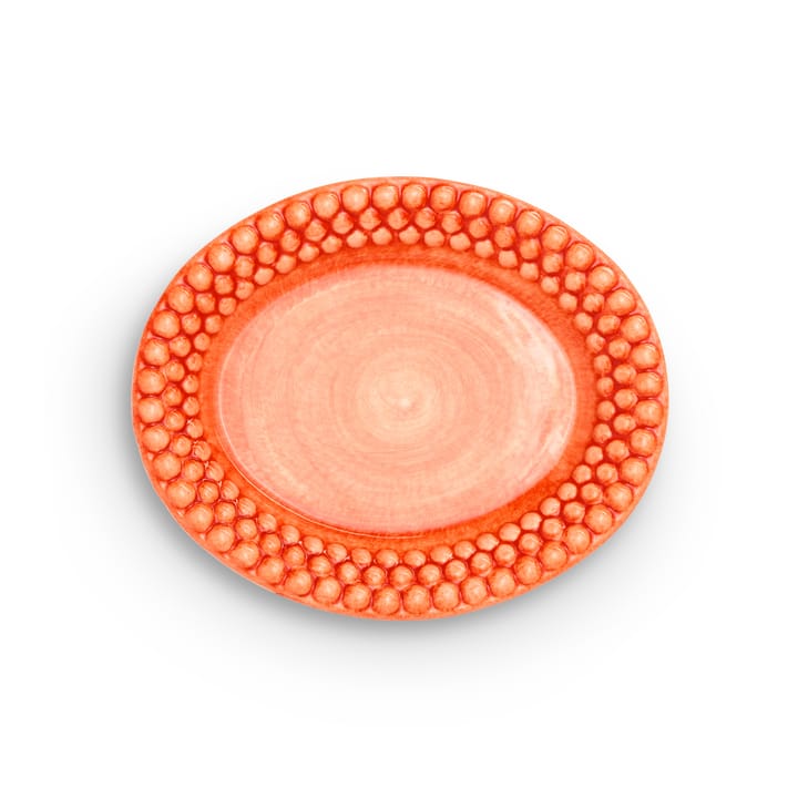 Bubbles oval tallerken – 20 cm - Orange - Mateus