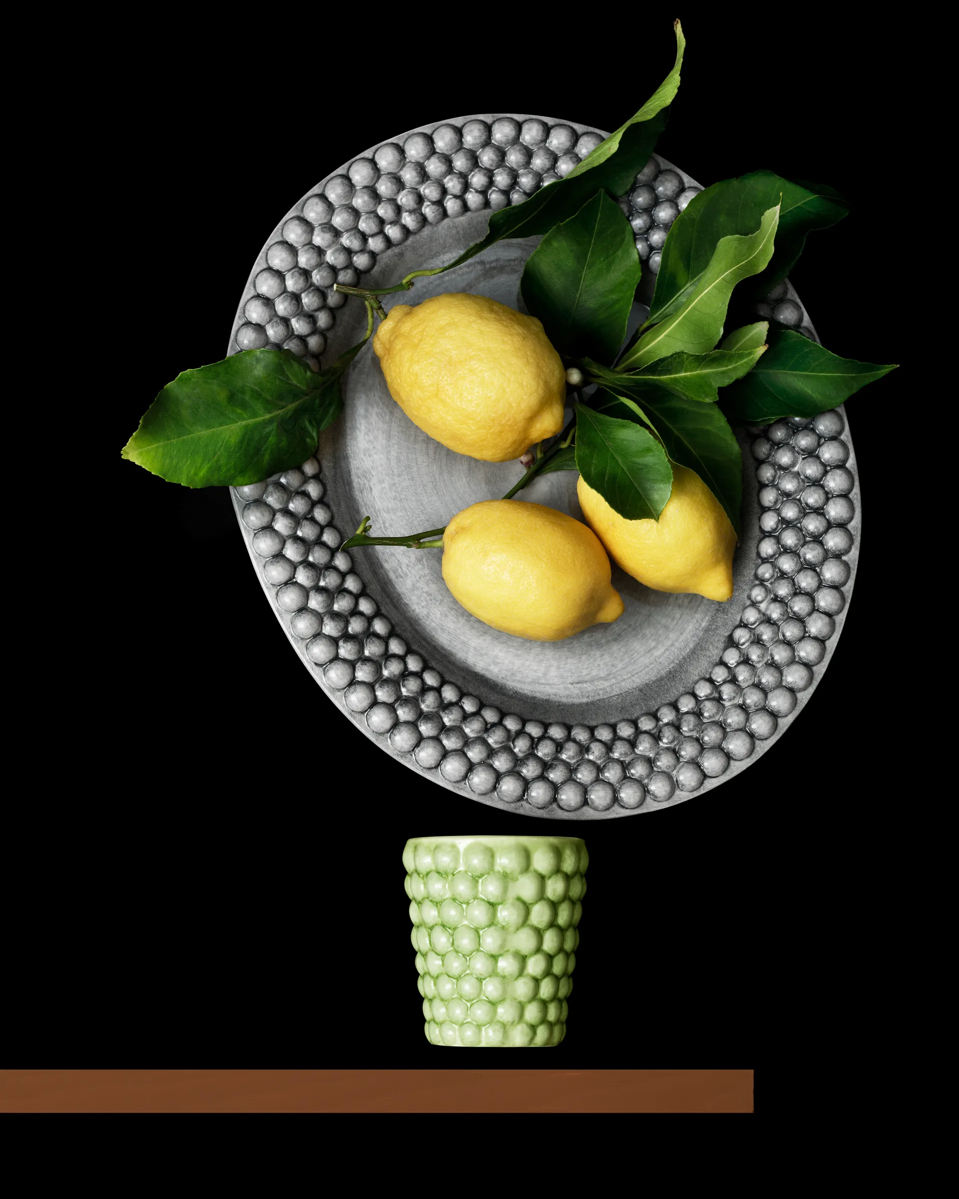 Bubbles oval underkop – 35 cm, Grå Mateus