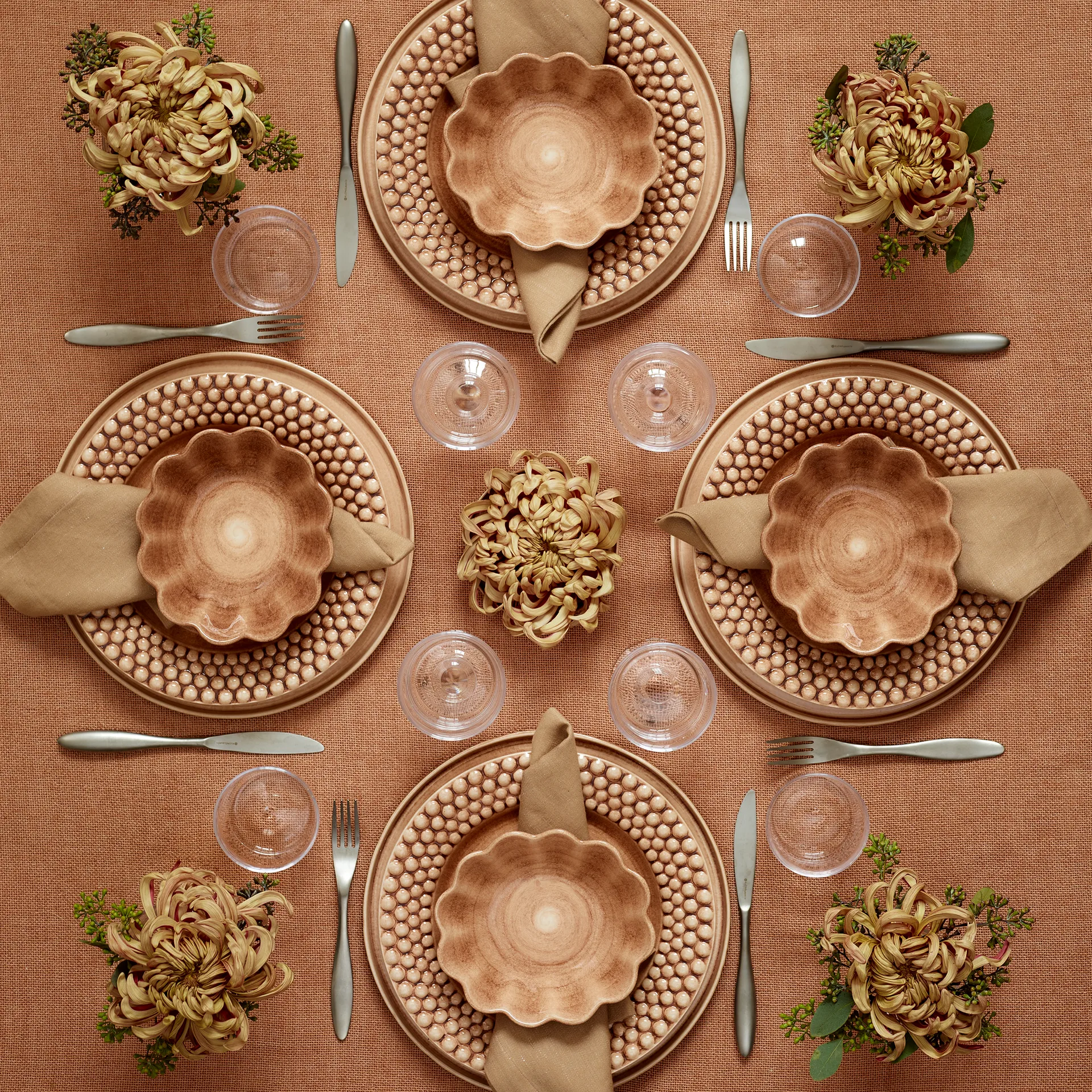 Bubbles tallerken – 28 cm, Cinnamon Mateus