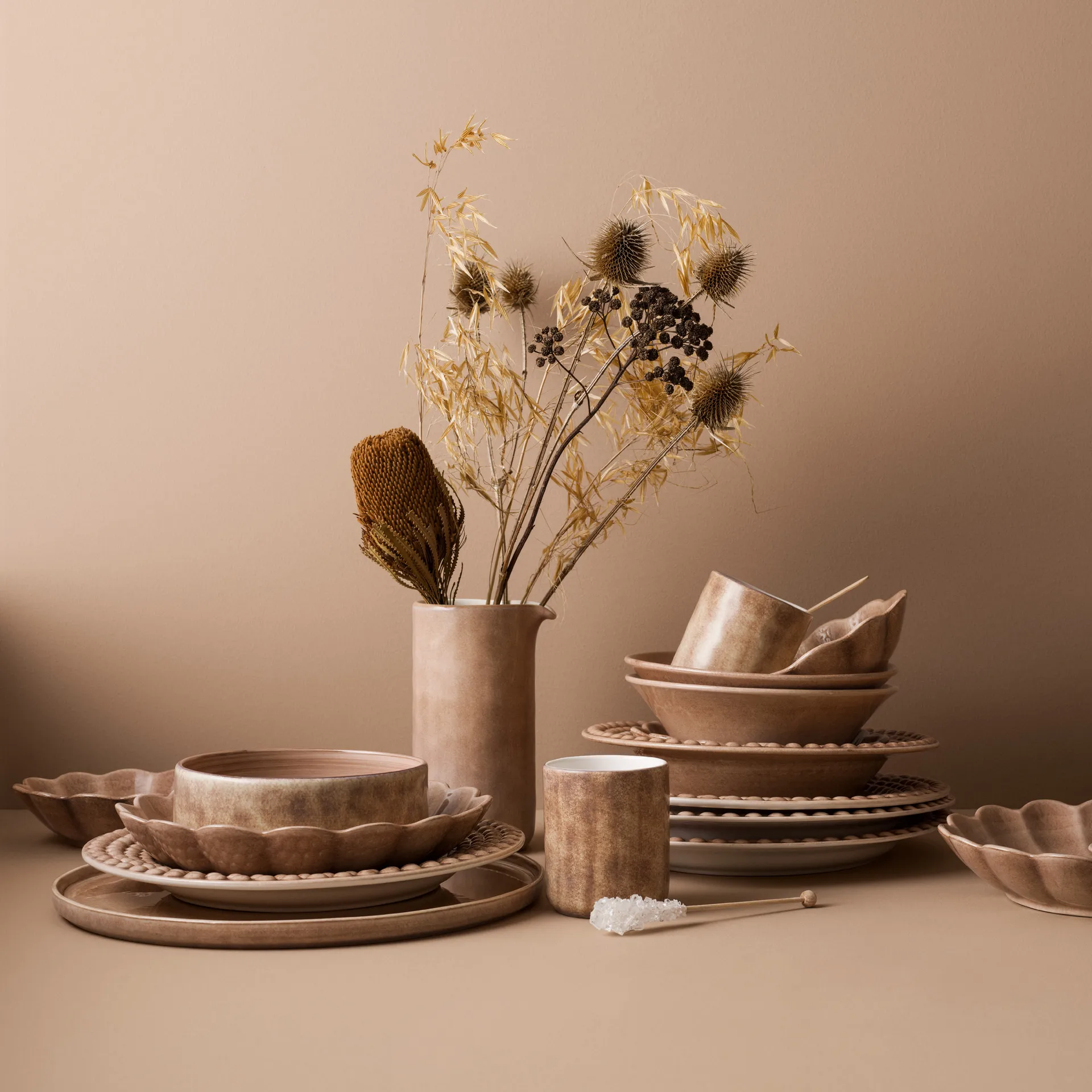 Bubbles tallerken – 28 cm, Cinnamon Mateus