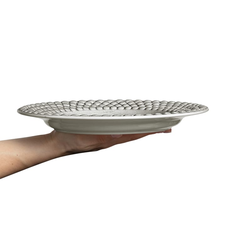 Bubbles tallerken – 28 cm, Grå Mateus