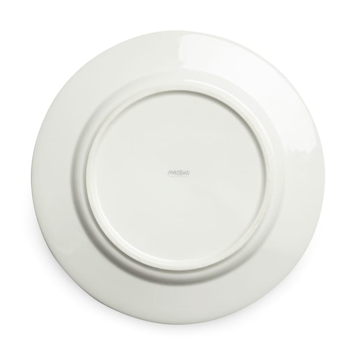 Bubbles tallerken – 28 cm, Hvid Mateus