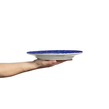 Lace tallerken – 25 cm - Blå - Mateus