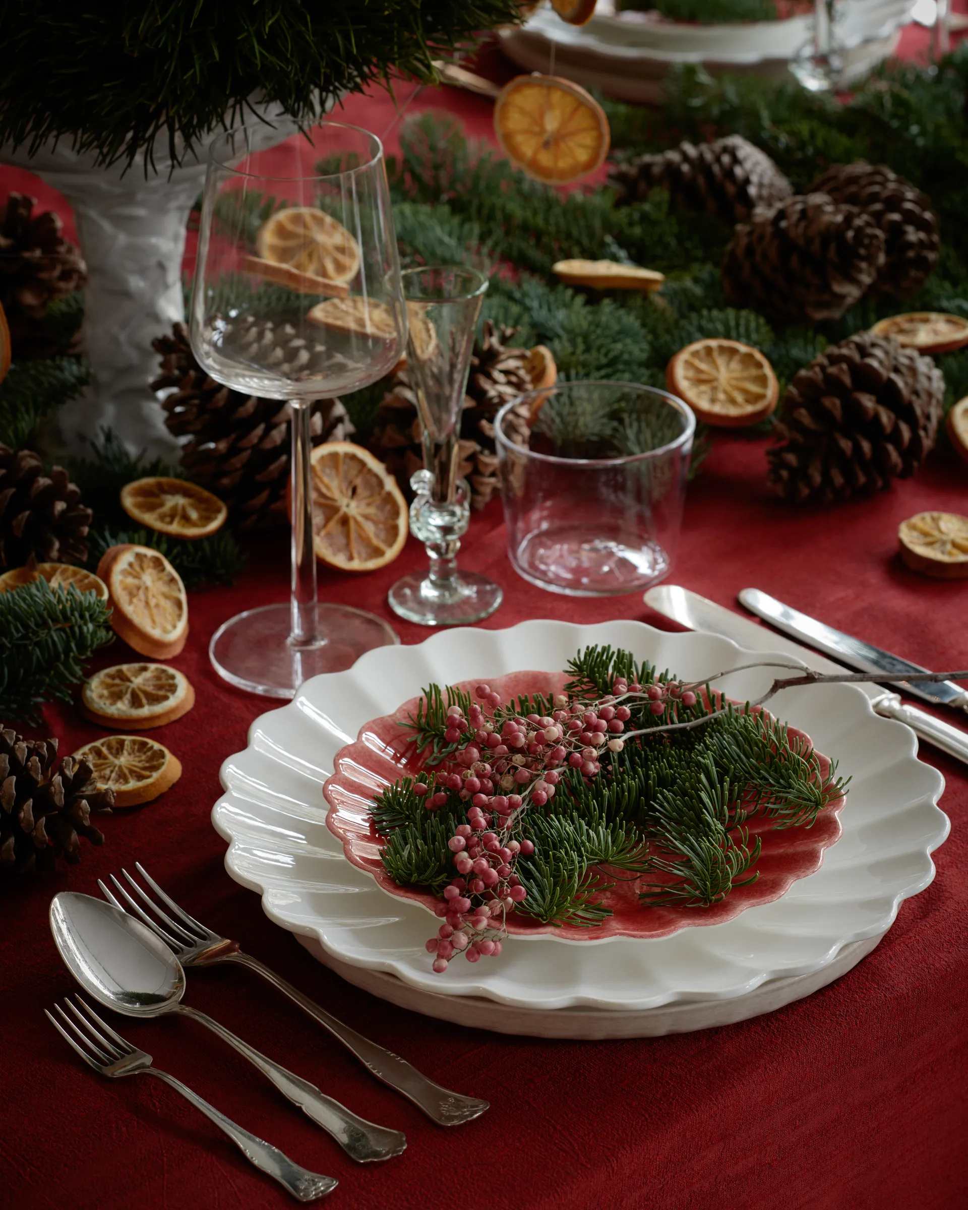 Oyster tallerken 20 cm, Rød Mateus