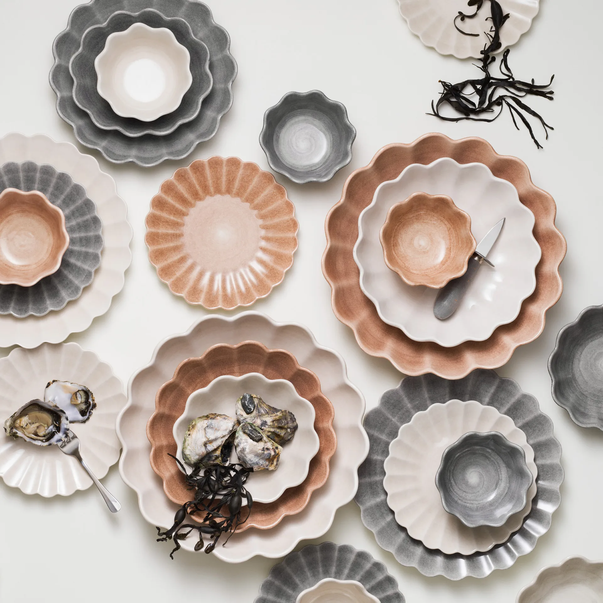 Oyster tallerken 20 cm, Sand Mateus