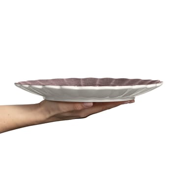 Oyster tallerken 28 cm - Blomme - Mateus