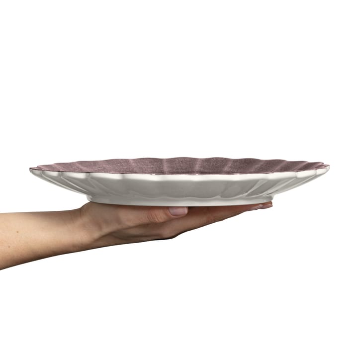 Oyster tallerken 28 cm, Blomme Mateus