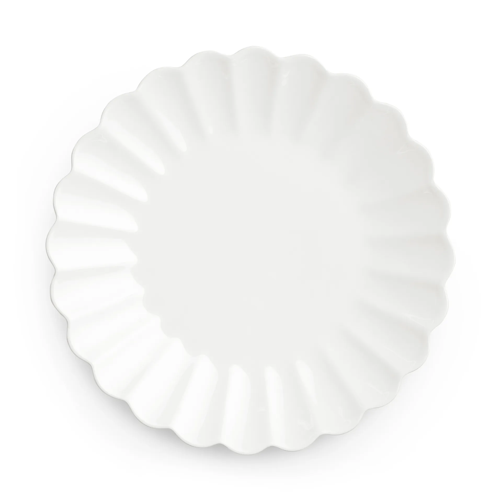 Oyster tallerken 28 cm, Hvid Mateus