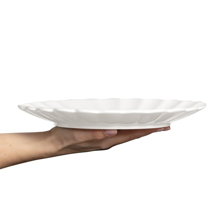 Oyster tallerken 28 cm, Hvid Mateus