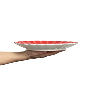Oyster tallerken 28 cm - Rød - Mateus