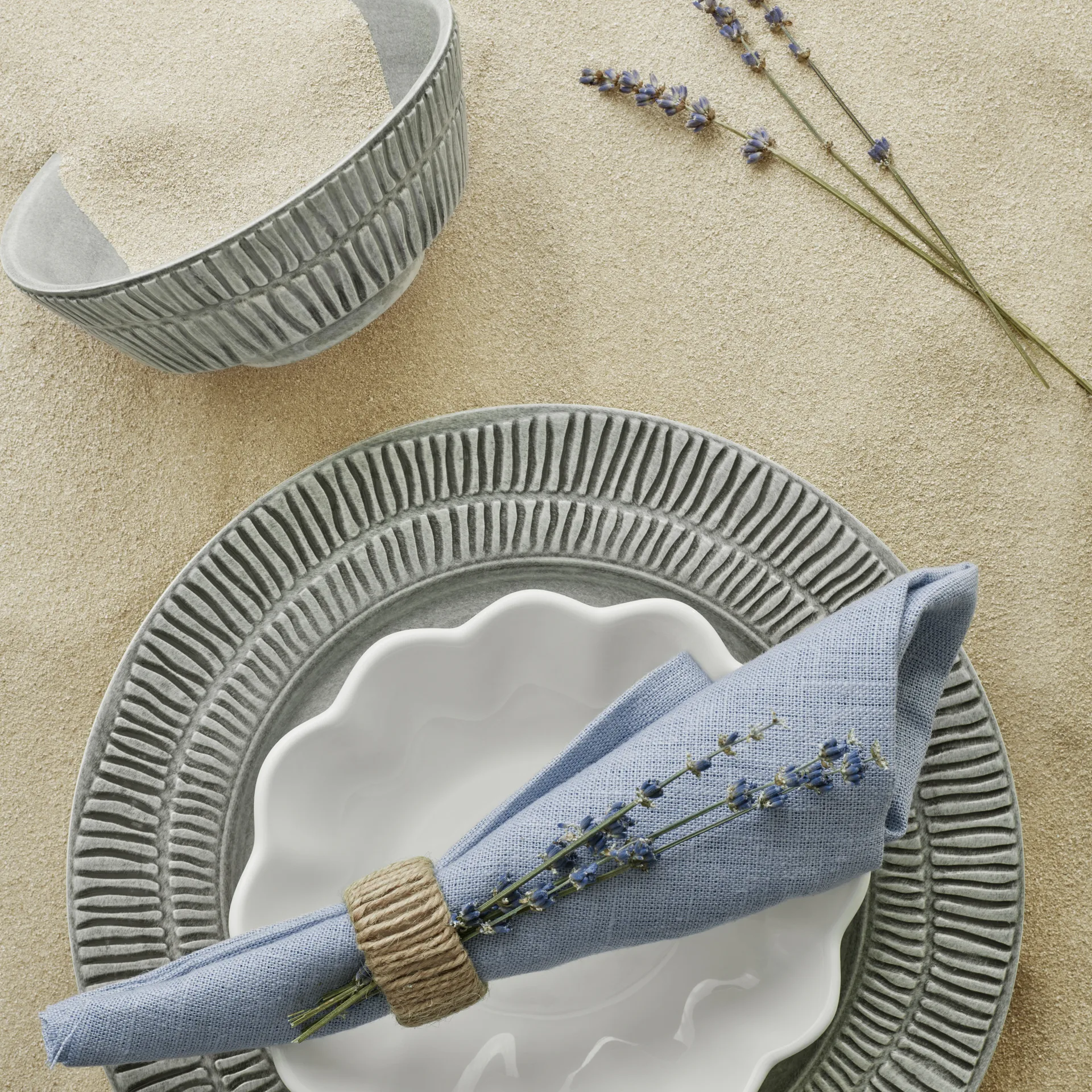 Stripes skål Ø15 cm, Grå Mateus