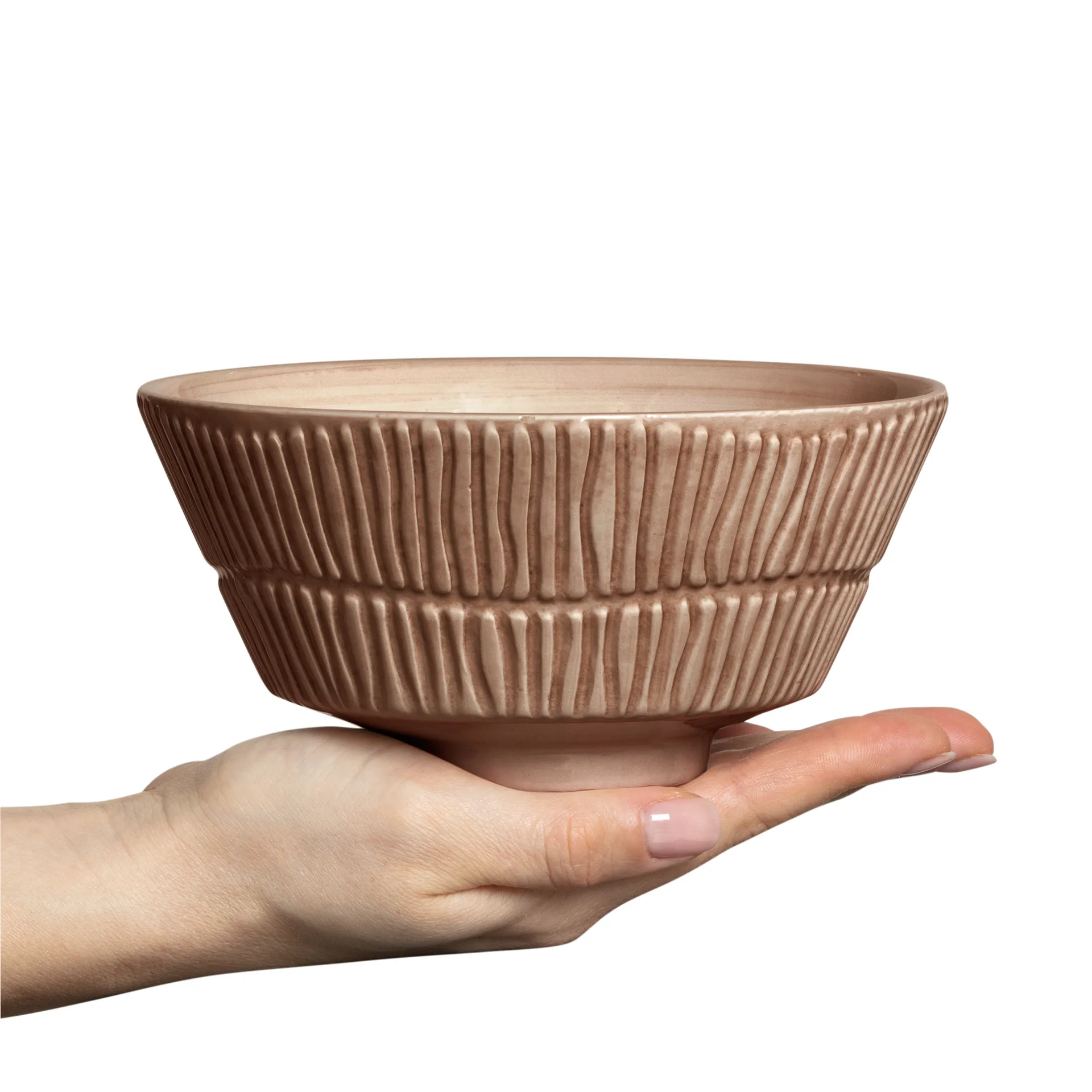 Stripes skål 16 cm, Cinnamon Mateus