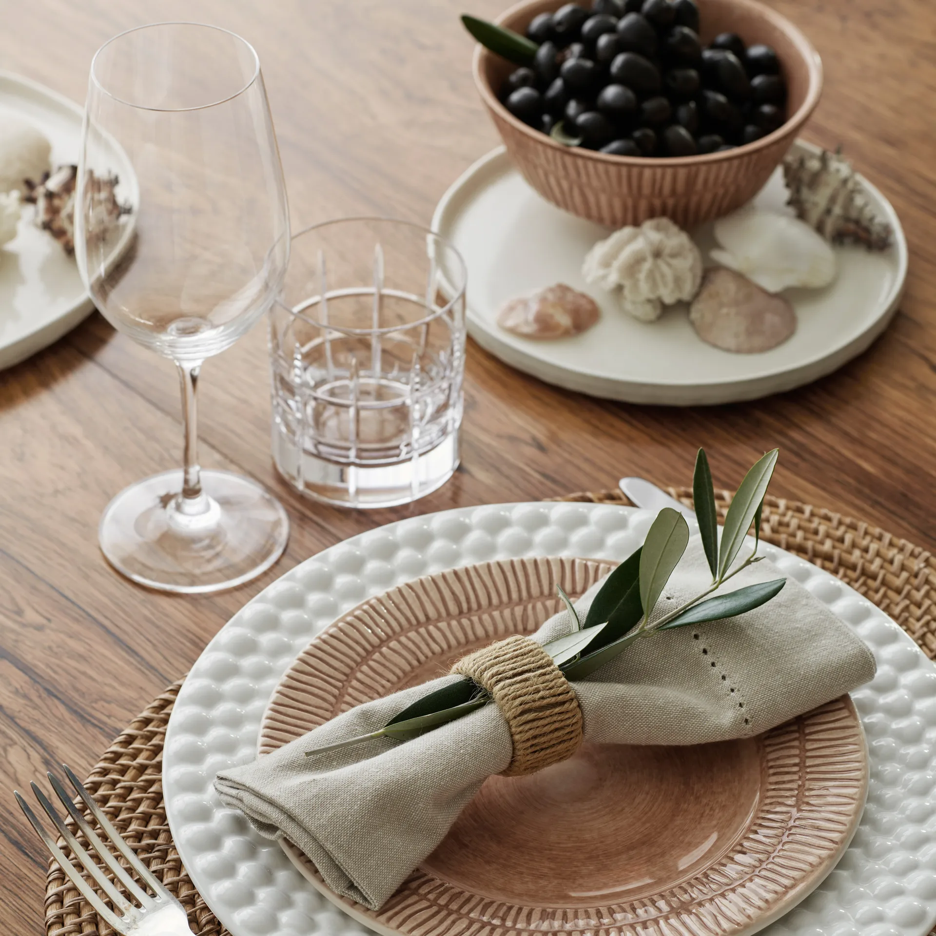 Stripes tallerken Ø21 cm, Cinnamon  Mateus