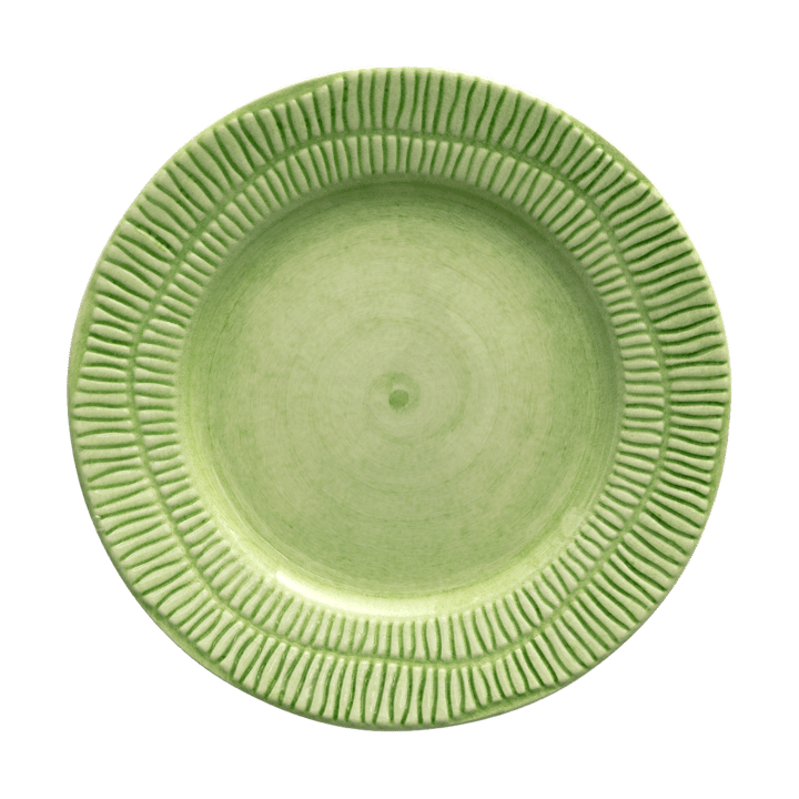Stripes tallerken Ø21 cm - Grøn - Mateus