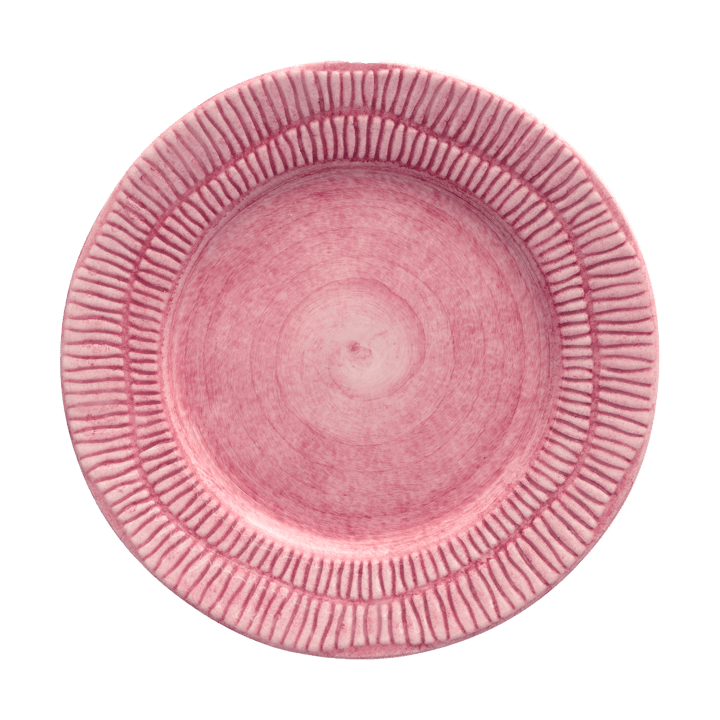 Stripes tallerken Ø21 cm - Lyserød - Mateus