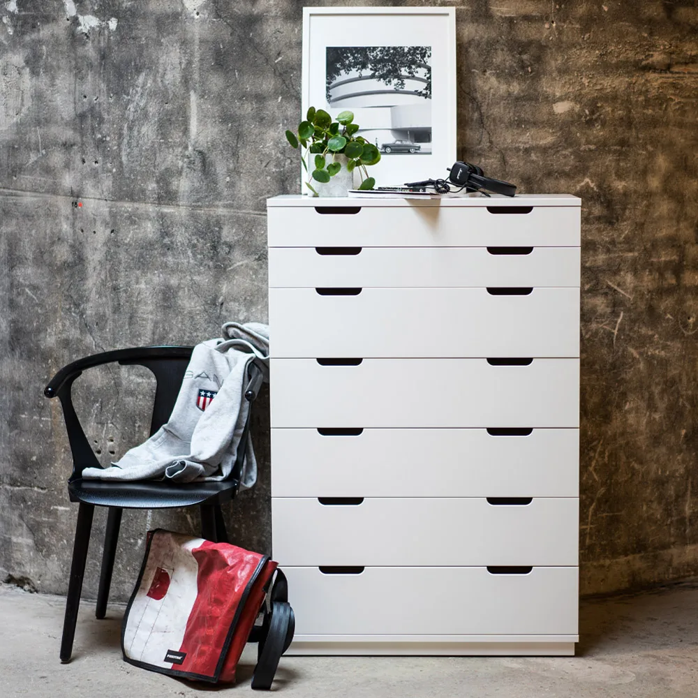 Aoko kommode 4 skuffer, Hvidlak Mavis