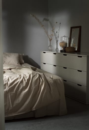 Aoko kommode dobbelt 6 skuffer - Beige - Mavis