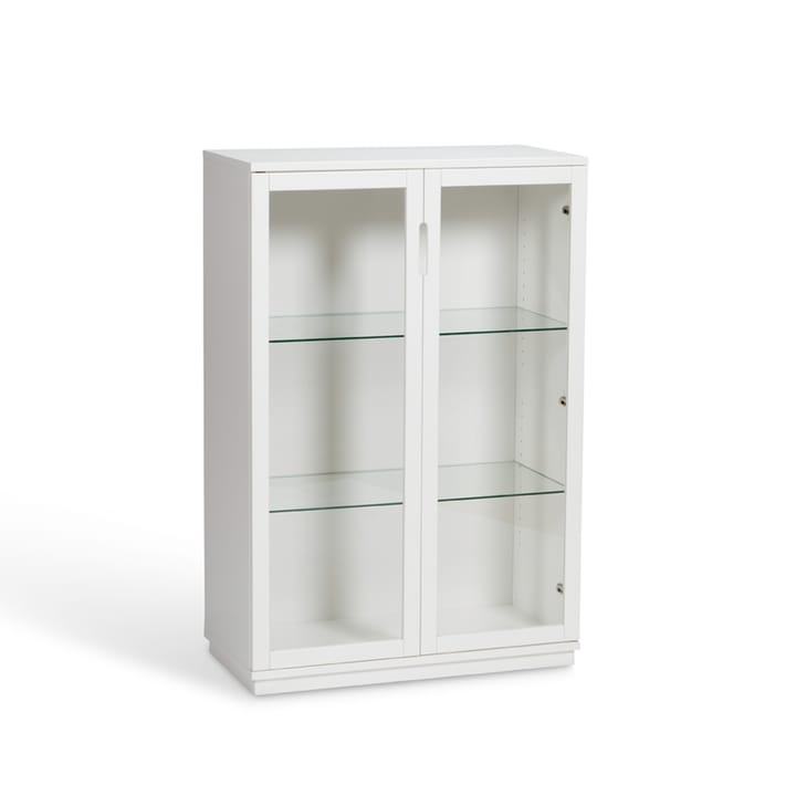 Aoko vitrineskab 120 cm, Hvidlak Mavis