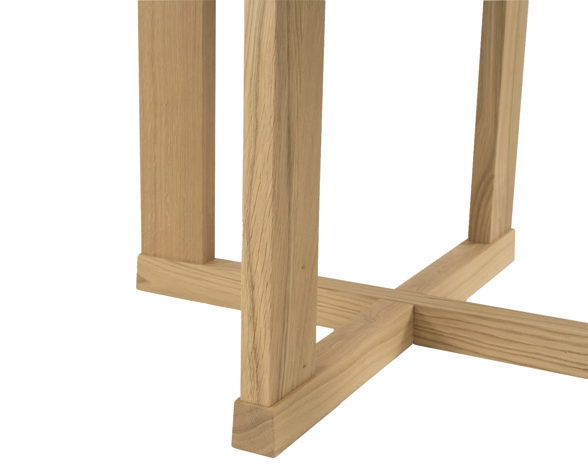 Arv spisebord ⌀130 cm, Hvidpigmenteret matlakeret eg Mavis