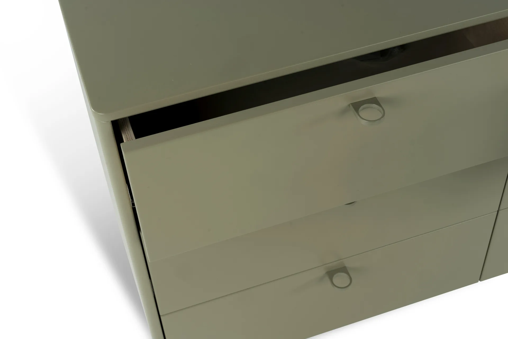 Deus kommode 9 skuffer, Olivgrå Mavis