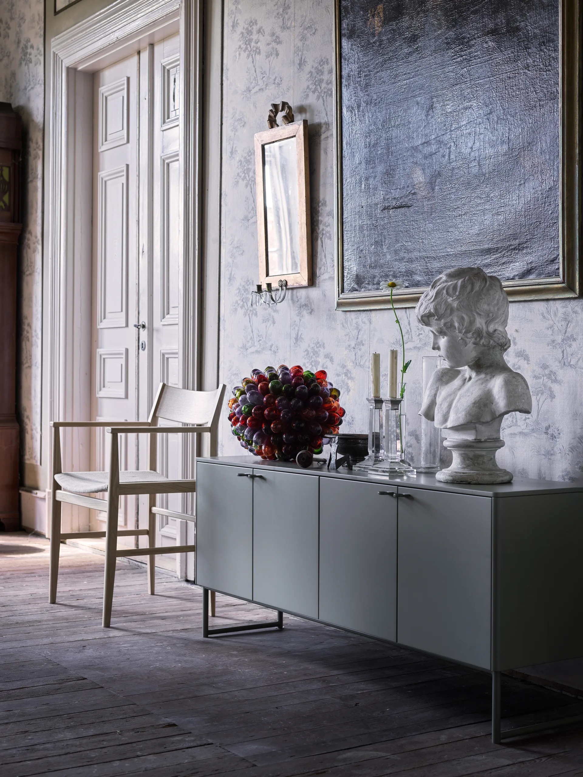 Deus sideboard 60 cm, Olivgrå Mavis