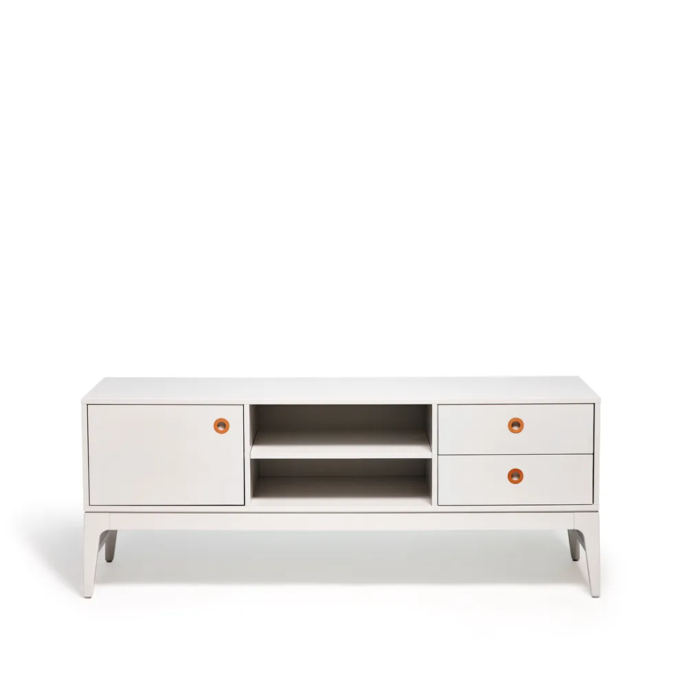 Höllviken mediabænk, lysgrå Mavis