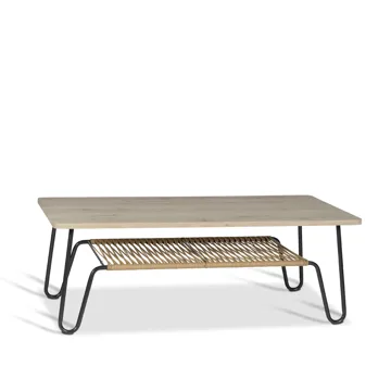 Marcel sofabord - eg sæbet rustik, 140x70 - Mavis