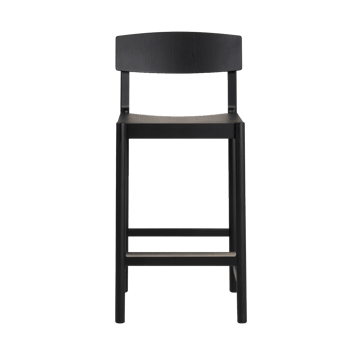 Rod barstol 65 cm - Sortlaseret ask - Mavis
