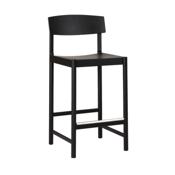 Rod barstol 65 cm - Sortlaseret ask - Mavis