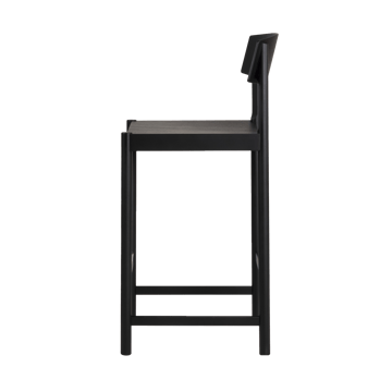Rod barstol 65 cm - Sortlaseret ask - Mavis