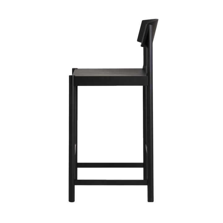 Rod barstol 65 cm, Sortlaseret ask Mavis