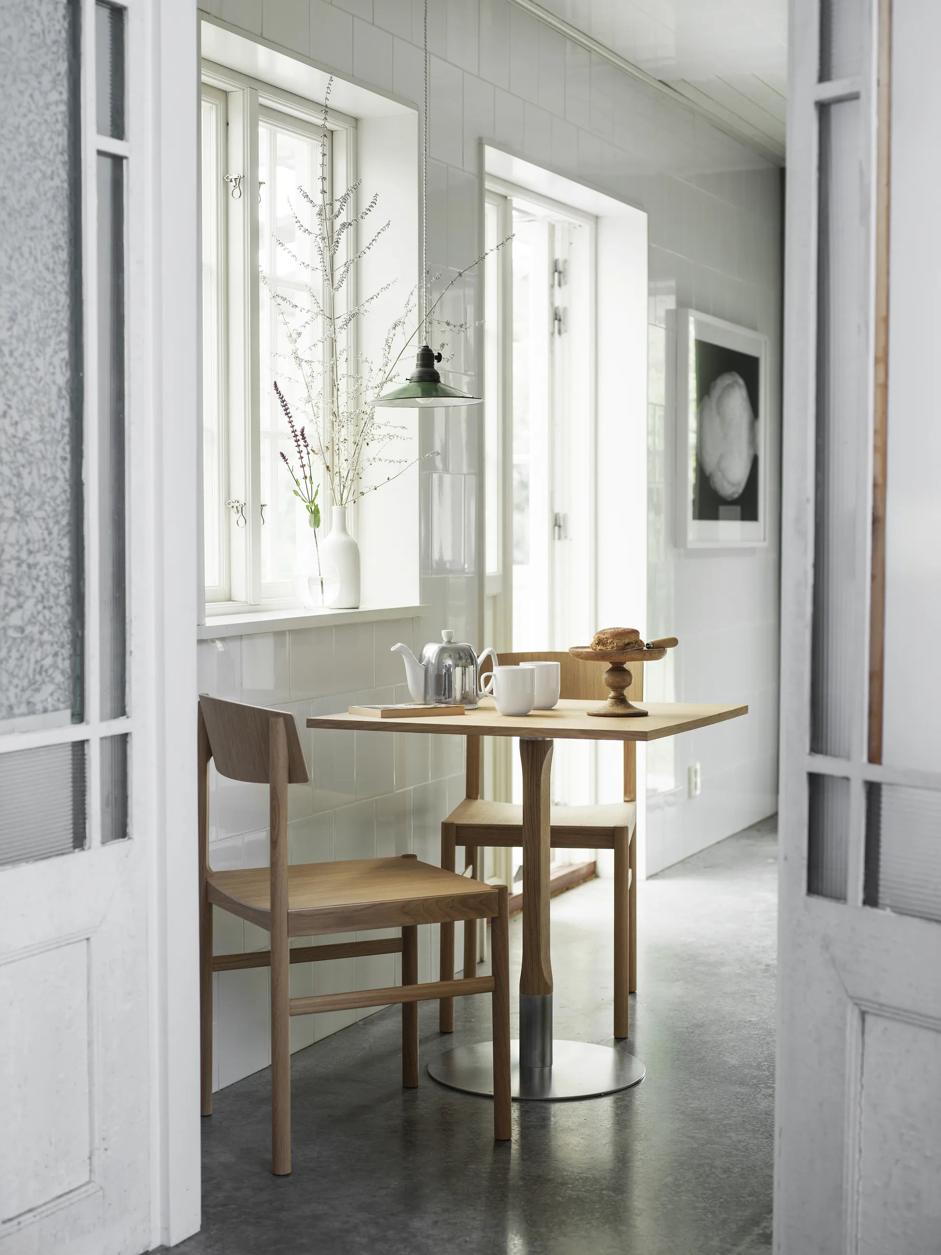 Rod stol, Hvid vaxolieret eg Mavis