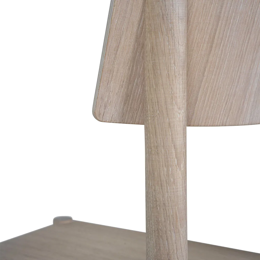 Rod stol, Hvid vaxolieret eg Mavis