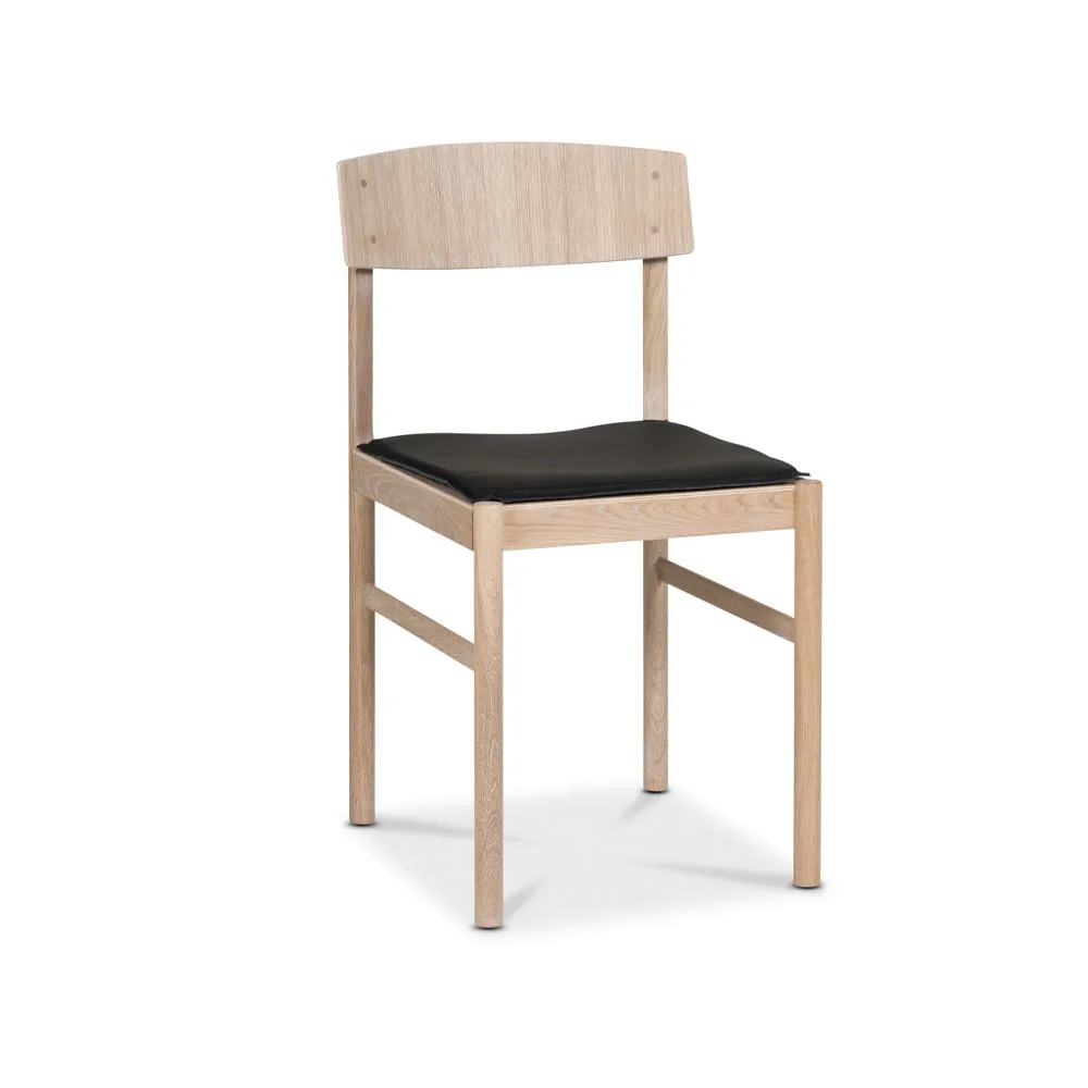 Rod stolpude, læder sort Mavis