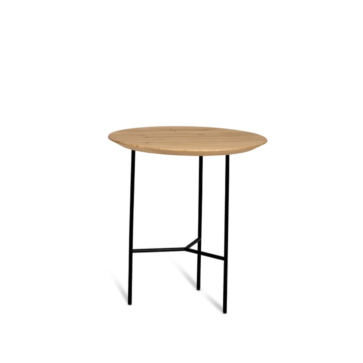 Tribeca sidebord - eg lakeret, sorte ben, ø47 cm - Mavis