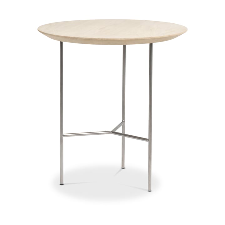 Tribeca sidebord - eg sæbet  eg, satinkromede ben, ø47 cm - Mavis