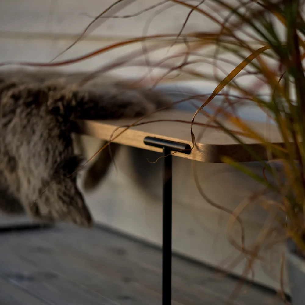 Update sofabord, eg lys klarlak, 160 cm Mavis