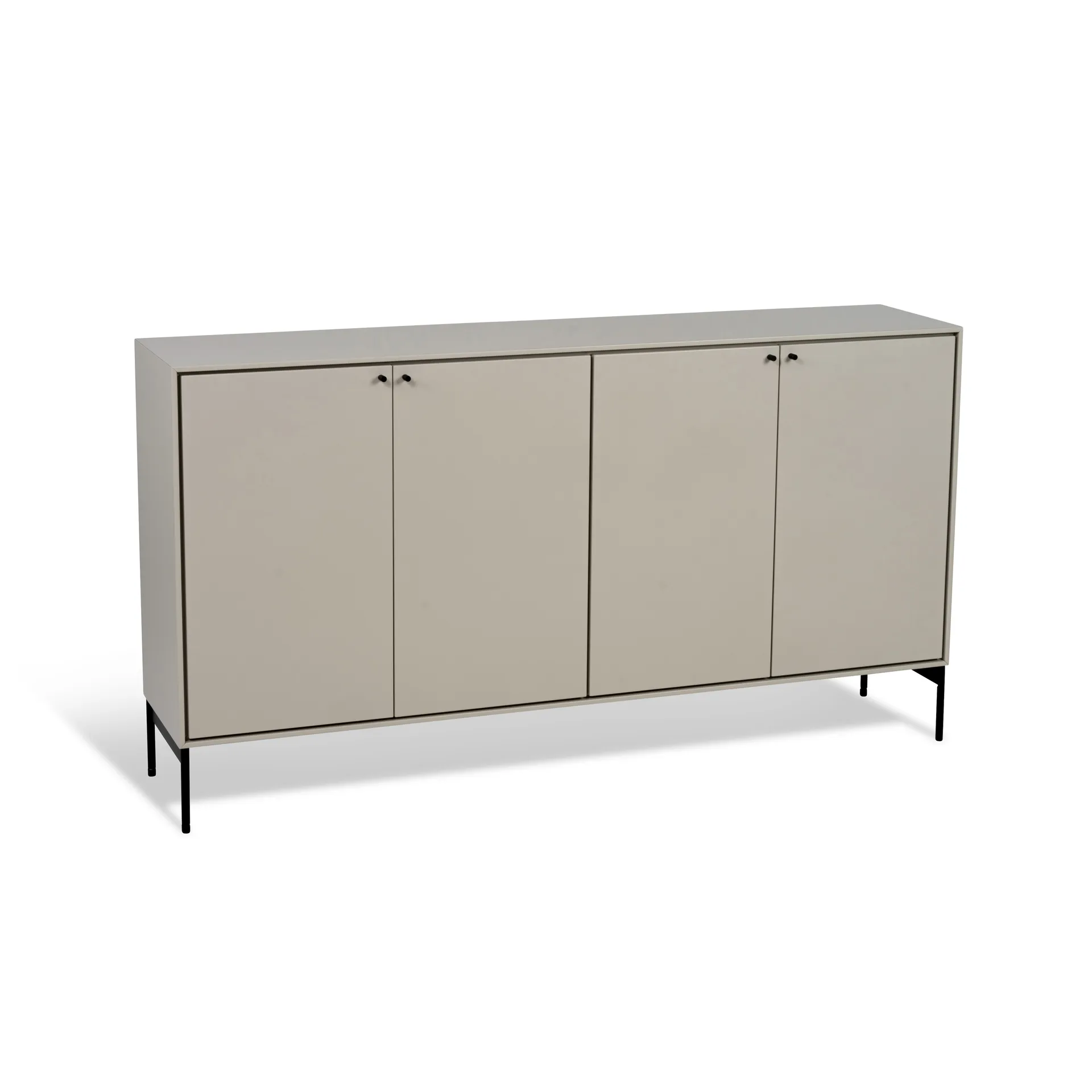 Volt skænk 80x148 cm, Beige-sort Mavis