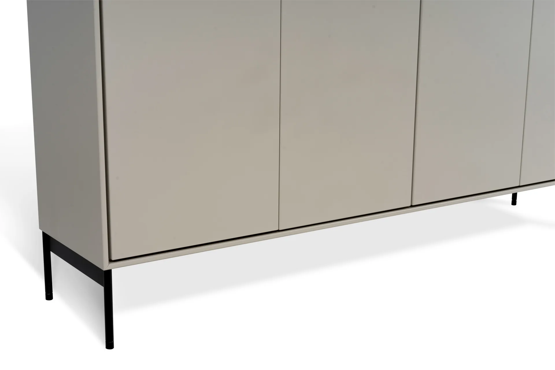 Volt skænk 80x148 cm, Beige-sort Mavis