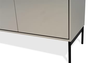 Volt skænk 80x148 cm - Beige-sort - Mavis