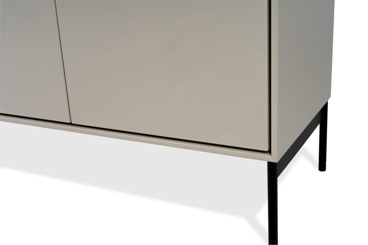 Volt skænk 80x148 cm, Beige-sort Mavis