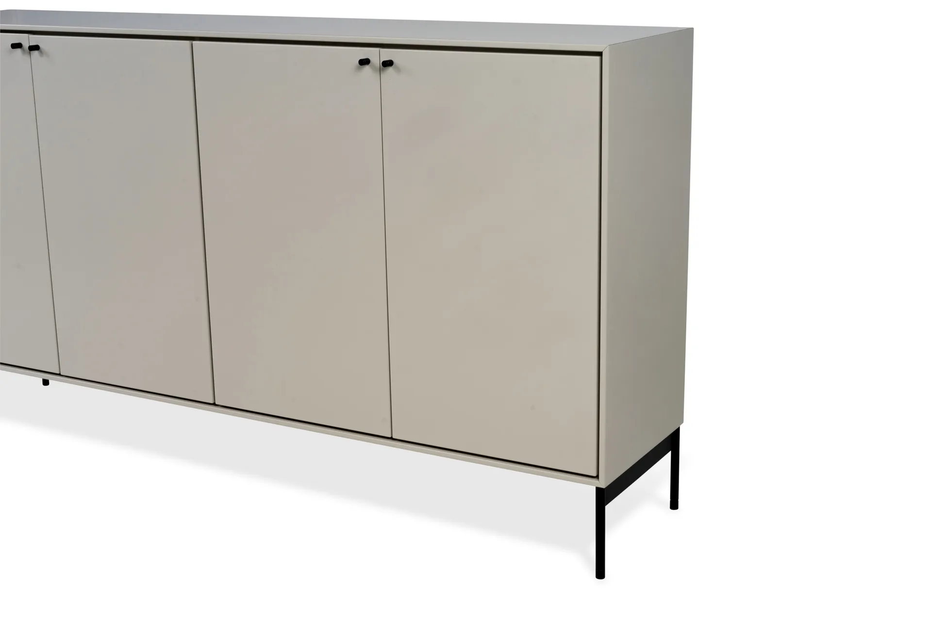 Volt skænk 80x148 cm, Beige-sort Mavis