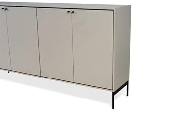 Volt skænk 80x148 cm - Beige-sort - Mavis