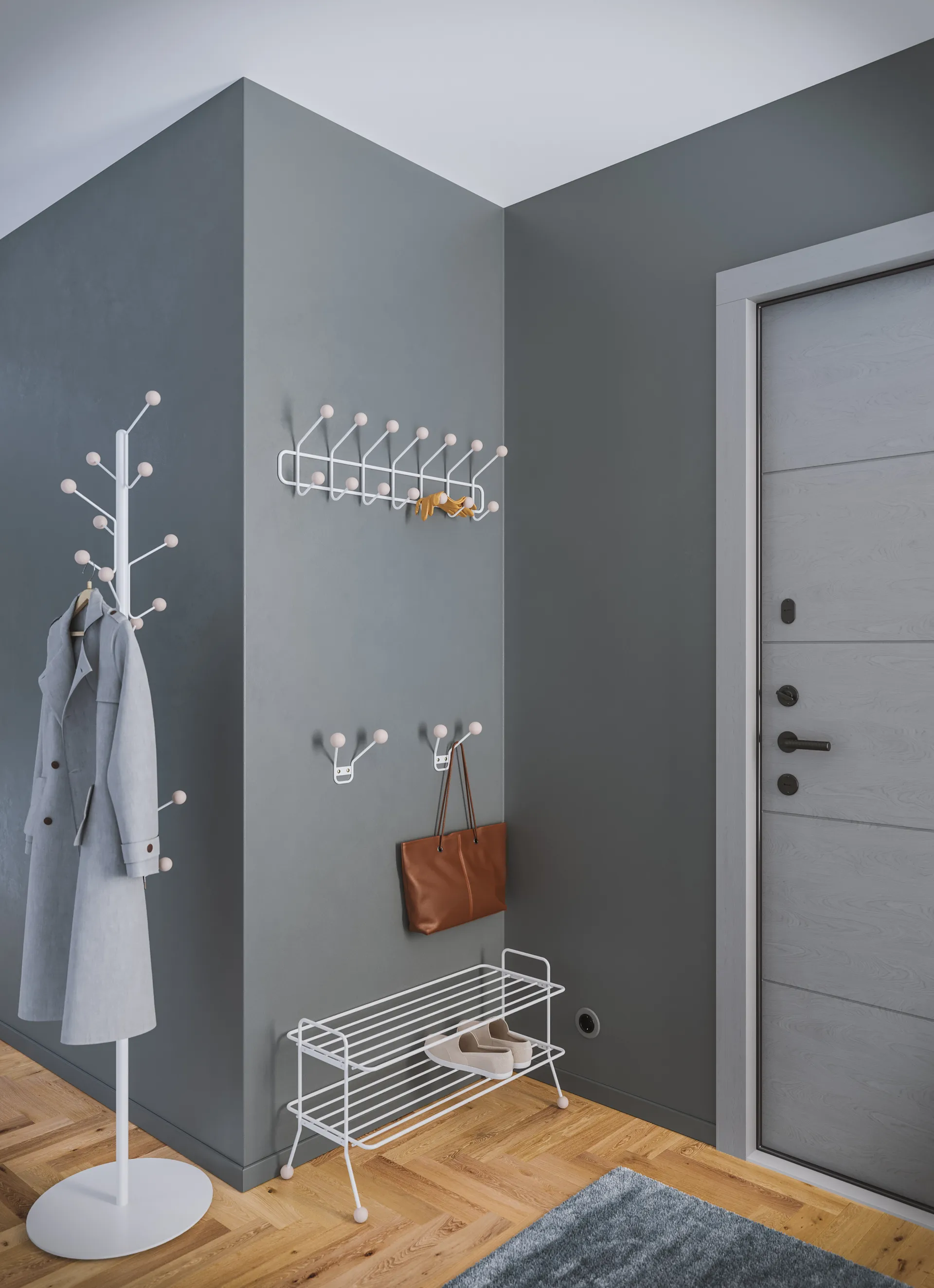 Bill Floor bøjle, Hvid Maze